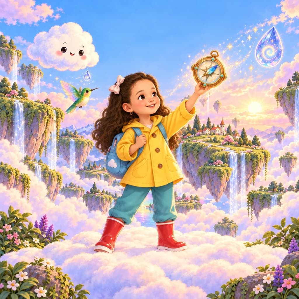 Cuento personalizado La nube que no sabía llover: portada de ejemplo
